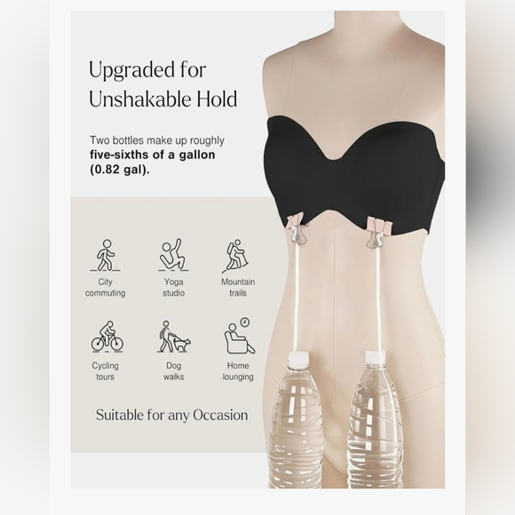 Popilush Strapless Push UP Minimizer Bra #989 - Picture 6 of 11